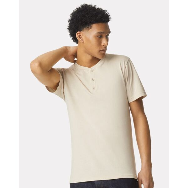 Unisex CVC Henley Tee Thumbnail