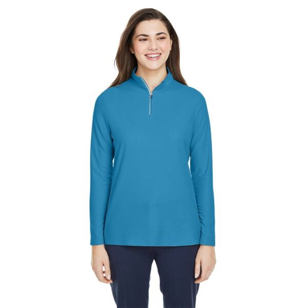 Women's Fusion ChromaSoft™ Pique Quarter-Zip Pullover Thumbnail