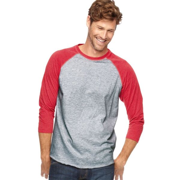 Men's Baseball Fine Jersey Three-Quarter Sleeve Tee Thumbnail