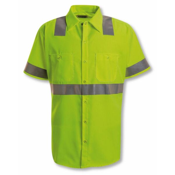 Men's High Visibility Safety Short Sleeve Work Shirt Thumbnail