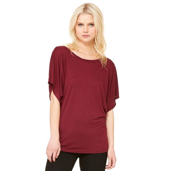 Women’s Flowy Draped Dolman Tee Thumbnail