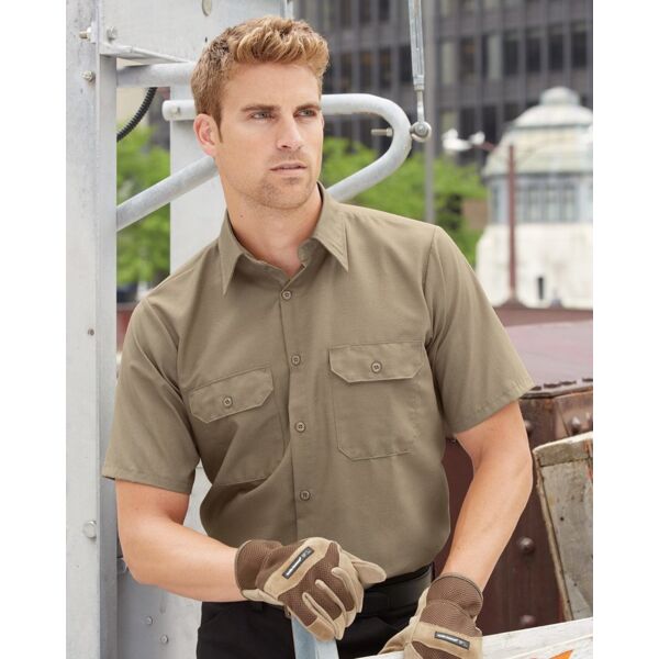 Men's Ripstop Short Sleeve Work Shirt Thumbnail