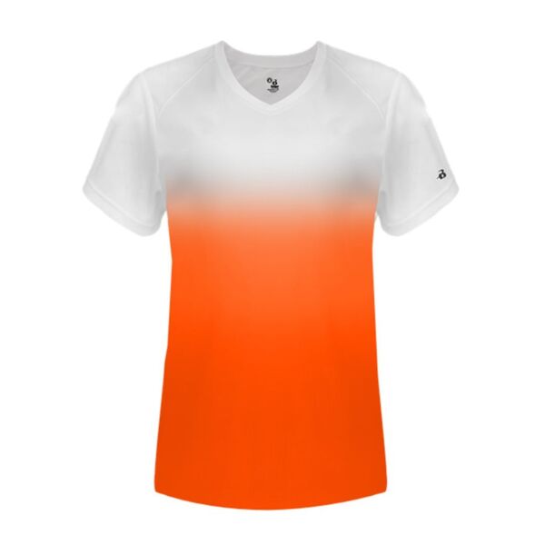 Women's V-Neck Ombre T-Shirt Thumbnail