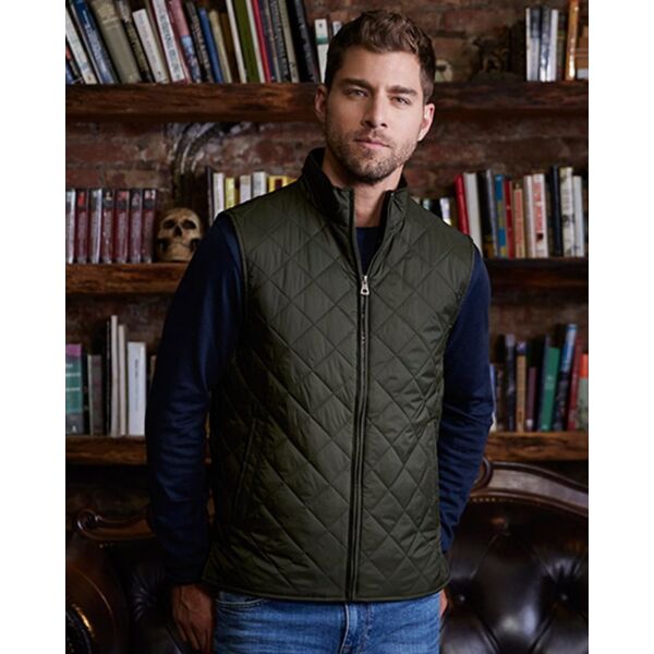Men's Vintage Diamond Quilted Vest Thumbnail
