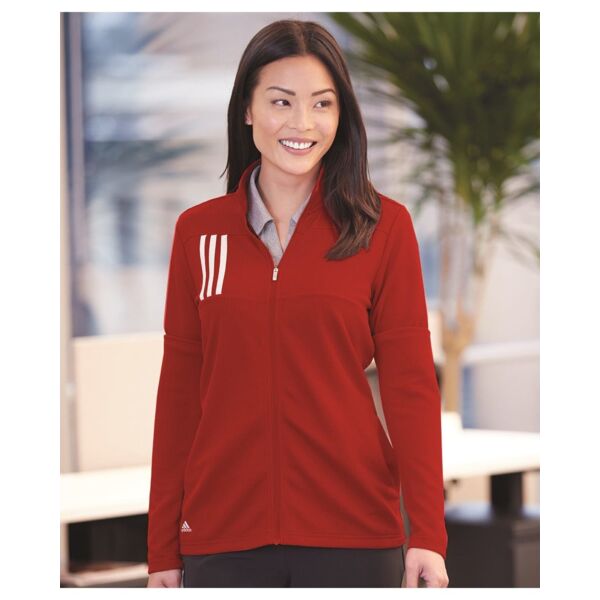 Women's 3-Stripe Double Knit Full-Zip Thumbnail