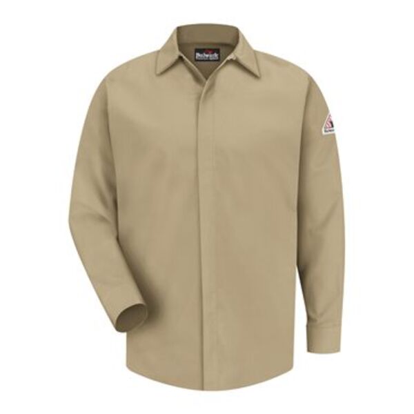 Men's Concealed-Gripper Pocketless Work Shirt Thumbnail