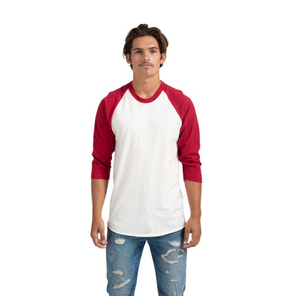 Tultex 245 - Unisex Fine Jersey Raglan Tee Thumbnail