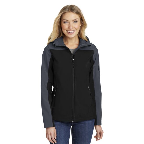 Personalized Ladies Hooded Core Soft Shell Jacket Thumbnail
