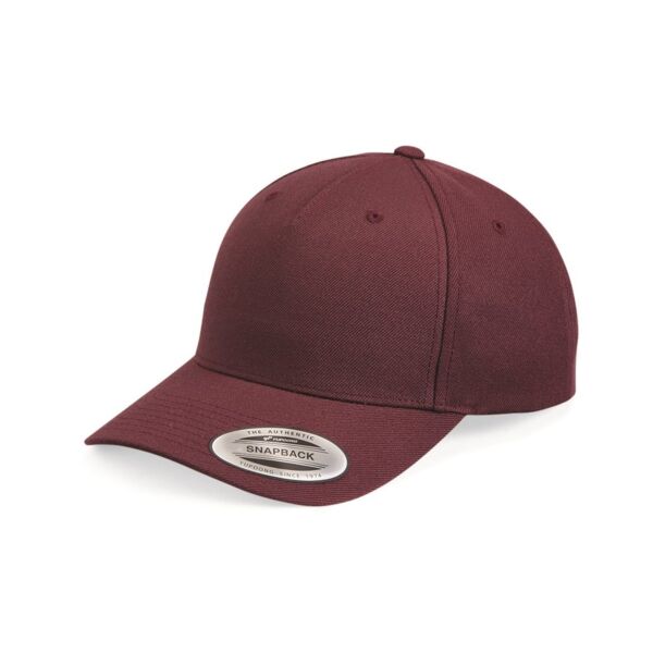 Premium Five-Panel Curved Visor Snapback Cap Thumbnail