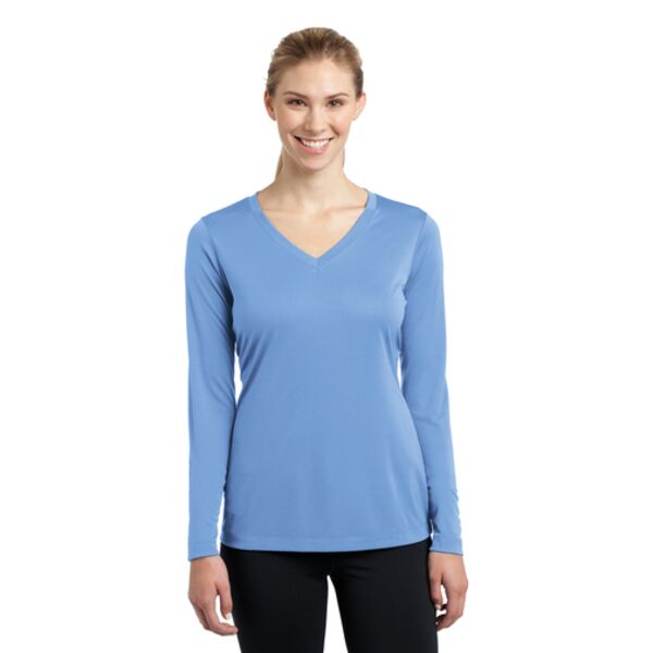 Sport-Tek® Ladies Long Sleeve PosiCharge® Competitor™ V-Neck Tee Thumbnail