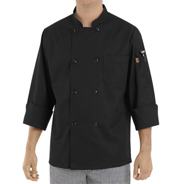 Chef Designs - Black Traditional Chef Coat Thumbnail