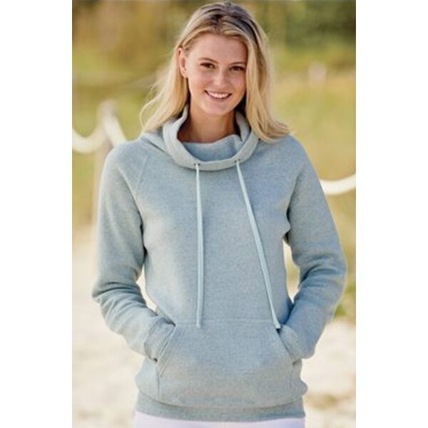 MV Sport - Women’s Space-Dyed Cowl Neck Sweatshirt Thumbnail