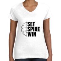 Women's Fine Jersey V-Neck Tee Thumbnail