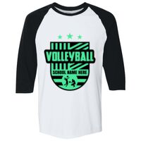 Adult Heavy Cotton™ Three-Quarter Raglan Sleeve T-Shirt Thumbnail