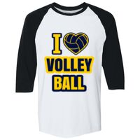 Adult Heavy Cotton™ Three-Quarter Raglan Sleeve T-Shirt Thumbnail