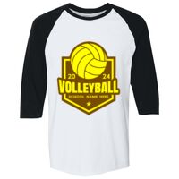Adult Heavy Cotton™ Three-Quarter Raglan Sleeve T-Shirt Thumbnail