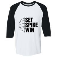 Adult Heavy Cotton™ Three-Quarter Raglan Sleeve T-Shirt Thumbnail